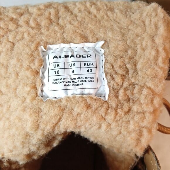 Aleader Mens Duck Boots Size 10 Tan Taupe Waterproof Shell Lace Up main image 8